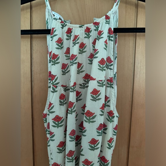 Rhode red floral dress with belt size XS S - Picture 3 of 5